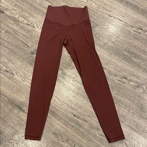 Aerie High-Waisted Maroon Leggings